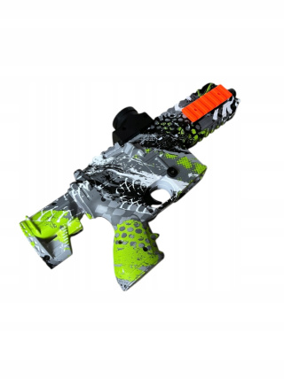 KARABIN AUTOMATYCZNY NA KULKI ŻELOWE WODNE SZARO-ZIELONY