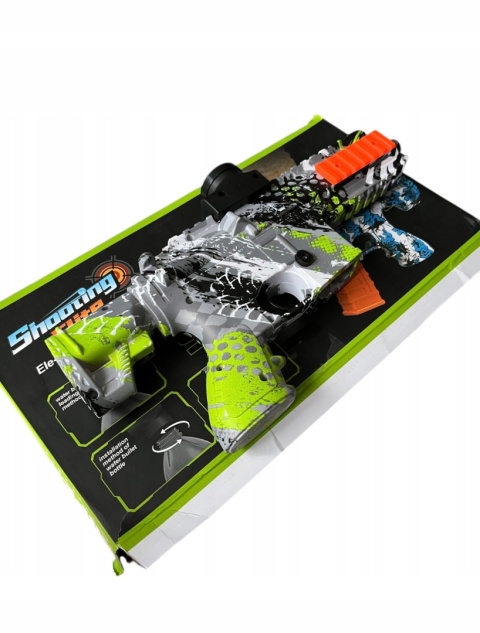 KARABIN AUTOMATYCZNY NA KULKI ŻELOWE WODNE SZARO-ZIELONY