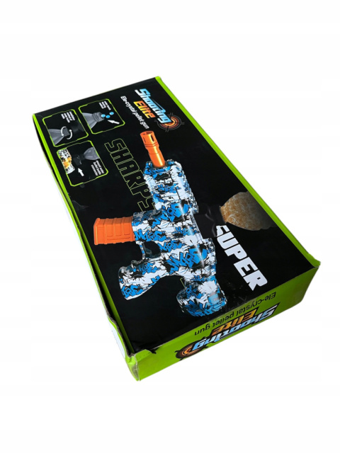 KARABIN AUTOMATYCZNY NA KULKI ŻELOWE WODNE SZARO-ZIELONY