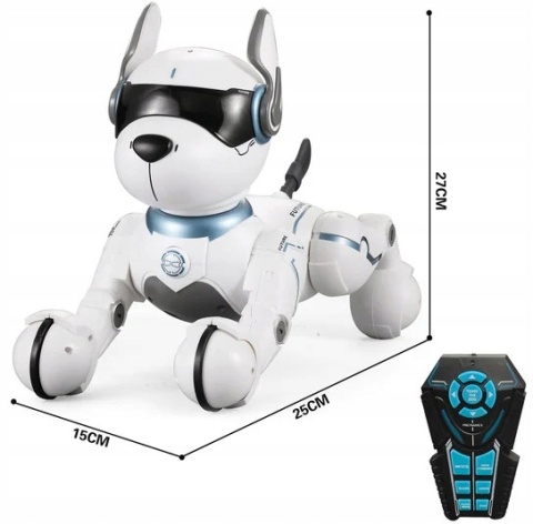Interaktywny Robo Pies Zdalnie Sterowany Ziggy - robi sztuczki Powystawowy