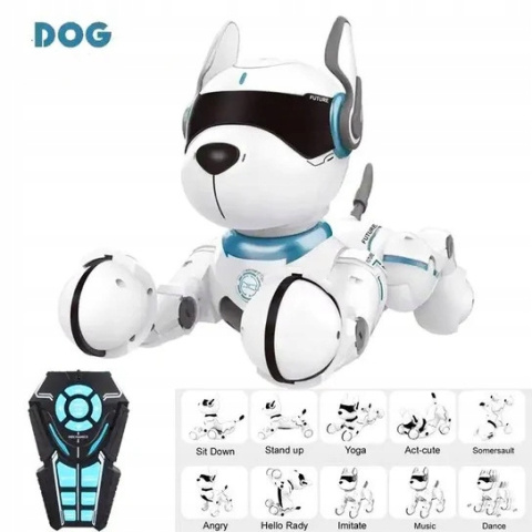 Interaktywny Robo Pies Zdalnie Sterowany Ziggy - robi sztuczki Powystawowy
