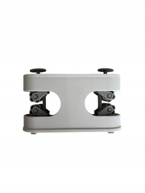 Uchwyt na szczotki i mopy na przyssawki BIAŁY