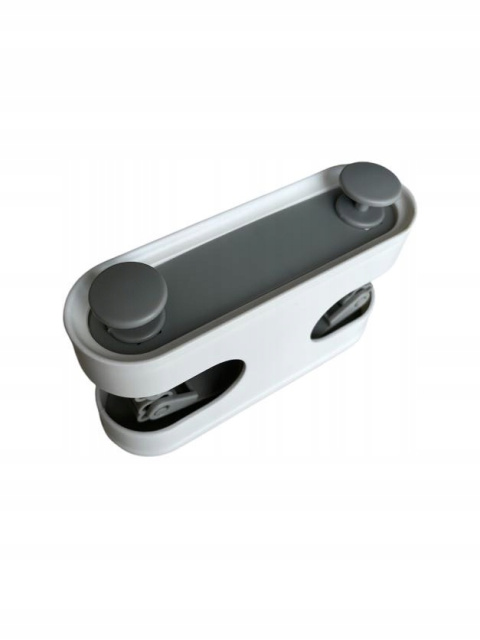 Uchwyt na szczotki i mopy na przyssawki BIAŁY