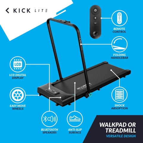 Bieżnia Bluefin Fitness Kick LITE Walking Pad - Bieżnia pod Biurko Powystawowy