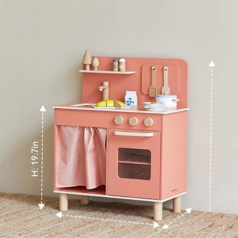 Drewniana kuchnia dla Dzieci z piekarnikiem Giant Bean Play Kitchen Nowy z defektem
