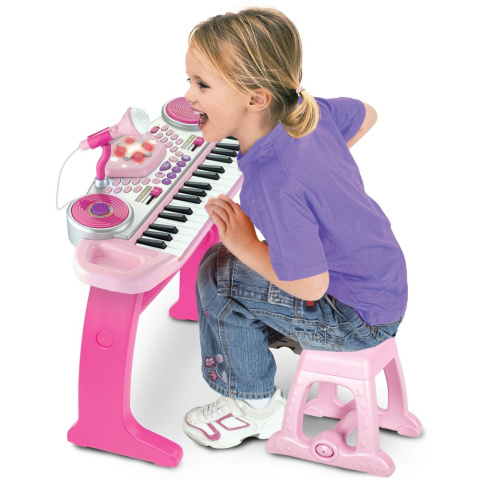 Elektroniczne Pianino Keyboard Girl's Play Toy Music Piano Sound Lights POWYSTAWOWY