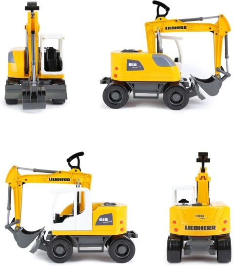 Koparka Pojazd Budowlany Liebherr 48 Cm Ruchoma Łyżka Lena Worxx Powystawowy