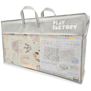 Mata Edukacyjna Piankowa Dwustronna Składana Dla Dzieci PLAY FACTORY powystawowy