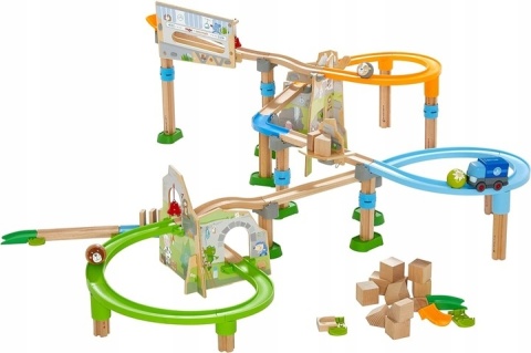 Mój Pierwszy Tor Górska Przygoda Klocki Drewniane Haba POWYSTAWOWY