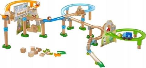 Mój Pierwszy Tor Górska Przygoda Klocki Drewniane Haba POWYSTAWOWY