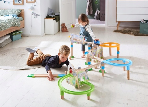 Mój Pierwszy Tor Górska Przygoda Klocki Drewniane Haba POWYSTAWOWY