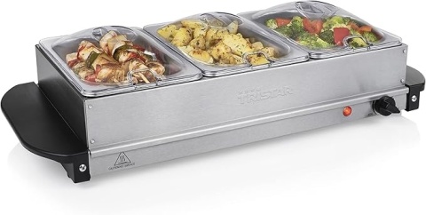 Podgrzewacz bufetowy ze stali nierdzewnej Tristar 4,2 L POWYSTAWOWY