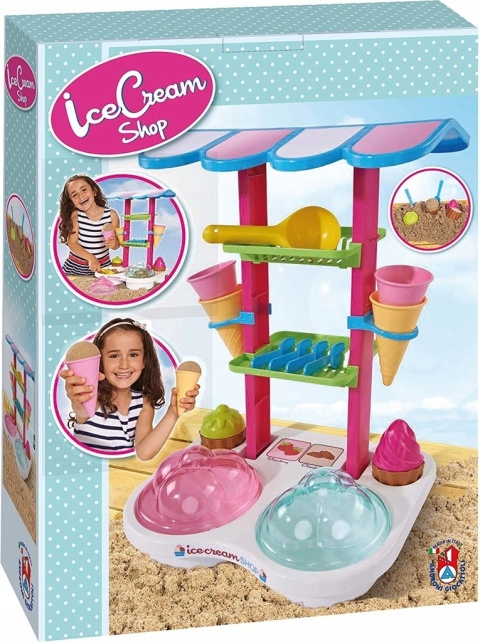 Stoisko z Lodami do Piaskownicy Lody Foremki do Piasku dla Dzieci NOWY