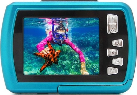 Aparat cyfrowy wodoszczelny do 3m EASYPIX Aquapix W2024 Splash Iceblue NIEBIESKI