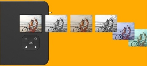 Aparat z drukarką KODAK Mini Shot 3 Retro żółty (format zdjęć 3 x 3") POWYSTAWOWY