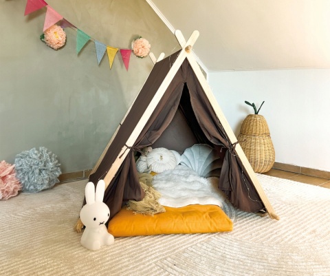 NAMIOT dla dzieci WIGWAM z OKIENKIEM domek tipi 103cm POWYSTAWOWY