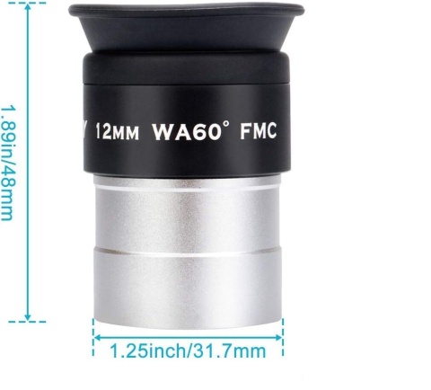 Okular teleskopowy SVBONY 16 mm SV113 WA 1,25" szerokokątny 65 ° 16mm NOWY