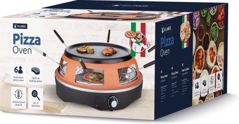 Piec do pizzy BluMill i zestaw gourmet - 2 w 1 - 6 osób Po zwrocie