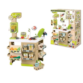 Supermarket z zabawkami Smoby FRESH MARKET Sklep Kasa Skaner NIEKOMPLETNY