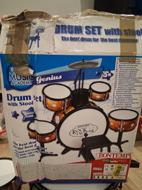 Bontempi 514830 PERKUSJA DLA DZIECI 6-elementów Nowy z defektem