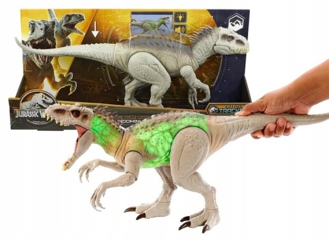 Figurka akcji Mattel Jurassic World Indominus Rex z dźwiękiem i światłem NOWY