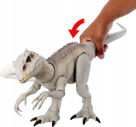 Figurka akcji Mattel Jurassic World Indominus Rex z dźwiękiem i światłem NOWY