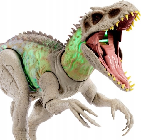 Figurka akcji Mattel Jurassic World Indominus Rex z dźwiękiem i światłem NOWY