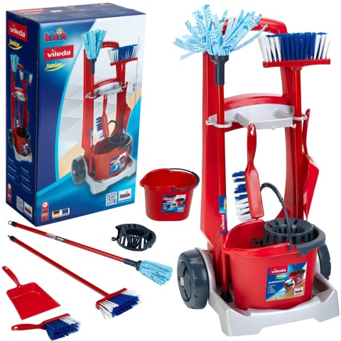 KLEIN Wózek do sprzątania dla dzieci Vileda Junior zestaw NOWY