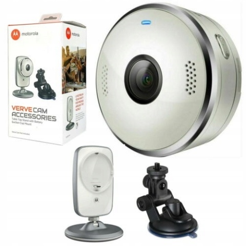 Kamera przenośna VerveCam+ Motorola 6 akcesoriów w zestawie NOWY