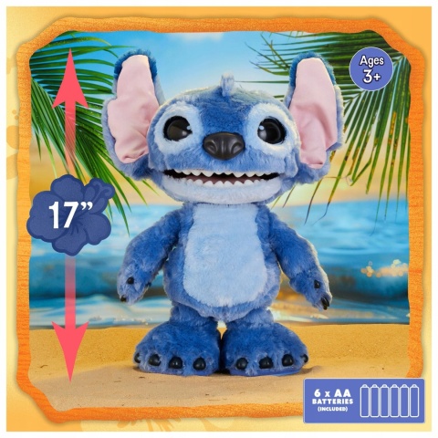 Maskotka Stitch interaktywna Just Play Disney Ultimate Stitch 43 cm POWYSTAWOWY