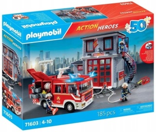 PLAYMOBIL Action Heroes Straż Pożarna Wóz Strażacki 185 elementów 4 lata + POWYSTAWOWY