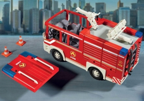 PLAYMOBIL Action Heroes Straż Pożarna Wóz Strażacki 185 elementów 4 lata + POWYSTAWOWY