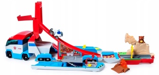 PSI PATROL LAWETA AUTOBUS PATROLOWIEC LAUNCH'N HAUL PAW PATROLLER POWYSTAWOWY
