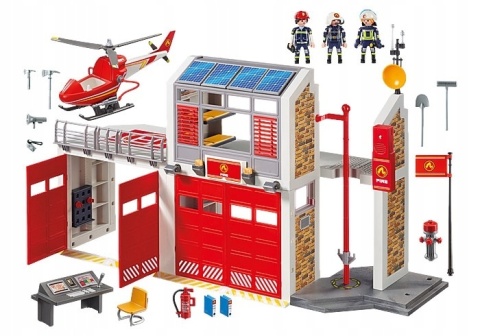 Playmobil Duża Remiza strażacka 9462 zestaw dla dzieci +4 lata Powystawowy