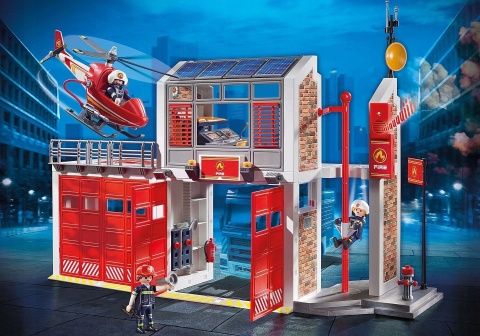 Playmobil Duża Remiza strażacka 9462 zestaw dla dzieci +4 lata Powystawowy