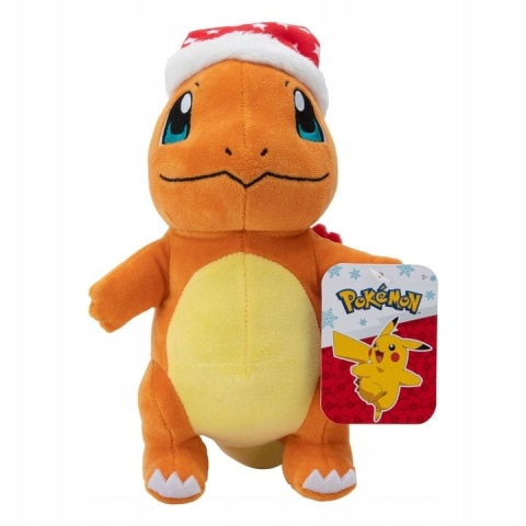 Pluszak - Pokémon Charmander Christmas 20cm z czapką świąteczną NOWY