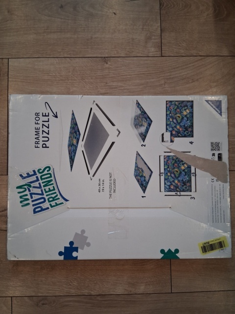 Ramka do układania puzzli 49 x 36 cm Czarna Rama Ravensburger PO ZWROCIE