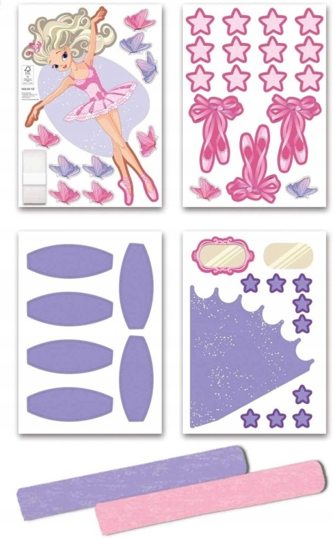 Rożek cukrowy Ballerina 6-kątny z wstępnie wytłoczonej tektury 3D NOWY