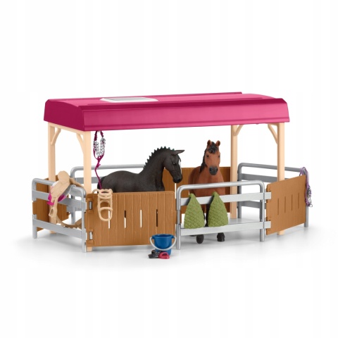 Schleich Transporter dla koni Horse Club 42619 z boksem + akcesoria NOWY