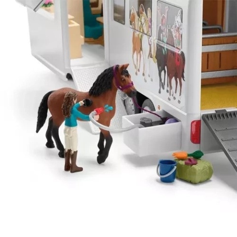 Schleich Transporter dla koni Horse Club 42619 z boksem + akcesoria NOWY