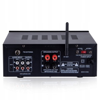 WZMACNIACZ AUDIO BLUETOOTH RADIO FM ODTWARZACZ MP3 AMPLITUNER STEREO MOCNY Powystawowy