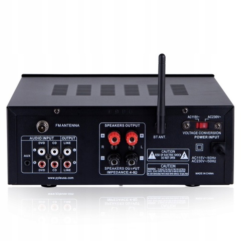 WZMACNIACZ AUDIO BLUETOOTH RADIO FM ODTWARZACZ MP3 AMPLITUNER STEREO MOCNY Powystawowy