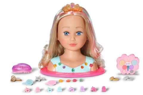 Baby Born Princess Głowa do Stylizacji Czesania Starsza siostra NOWY