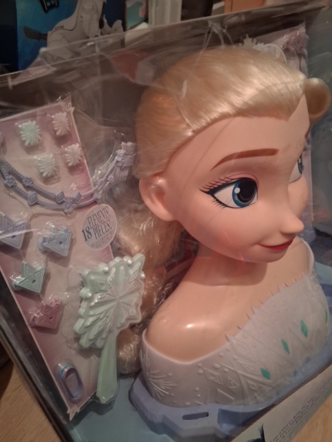 Disney Kraina Lodu 2 Deluxe ELSA głowa do stylizacji
