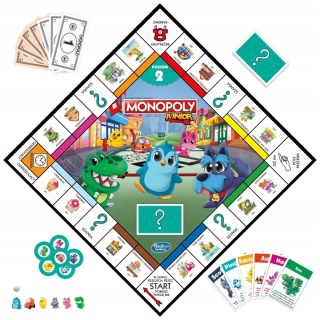 Gra planszowa Monopoly Junior 2w1 Hasbro J. NIEMIECKI POWYSTAWOWY