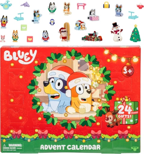 Bluey kalendarz adwentowy Boże Narodzenie