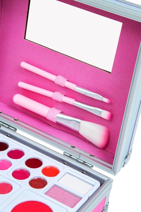 Kosmetyczny Zestaw Walizka z cieniami do powiek szminkami MYA Cosmetics NOWY