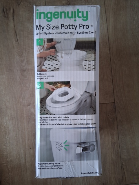 Nocnik interaktywny toaleta dla dzieci INGENUITY My Size Potty biały