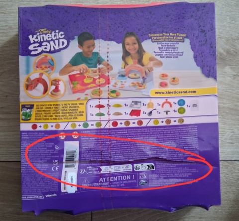 Piasek Kinetyczny Zestaw do pizzy z akcesoriami Making Pizza Kinetic Sand NOWY