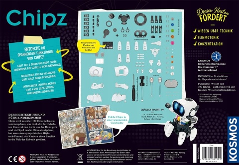 Robot Chipz do złożenia Kosmos 62100 ze sztuczną inteligencją NOWY